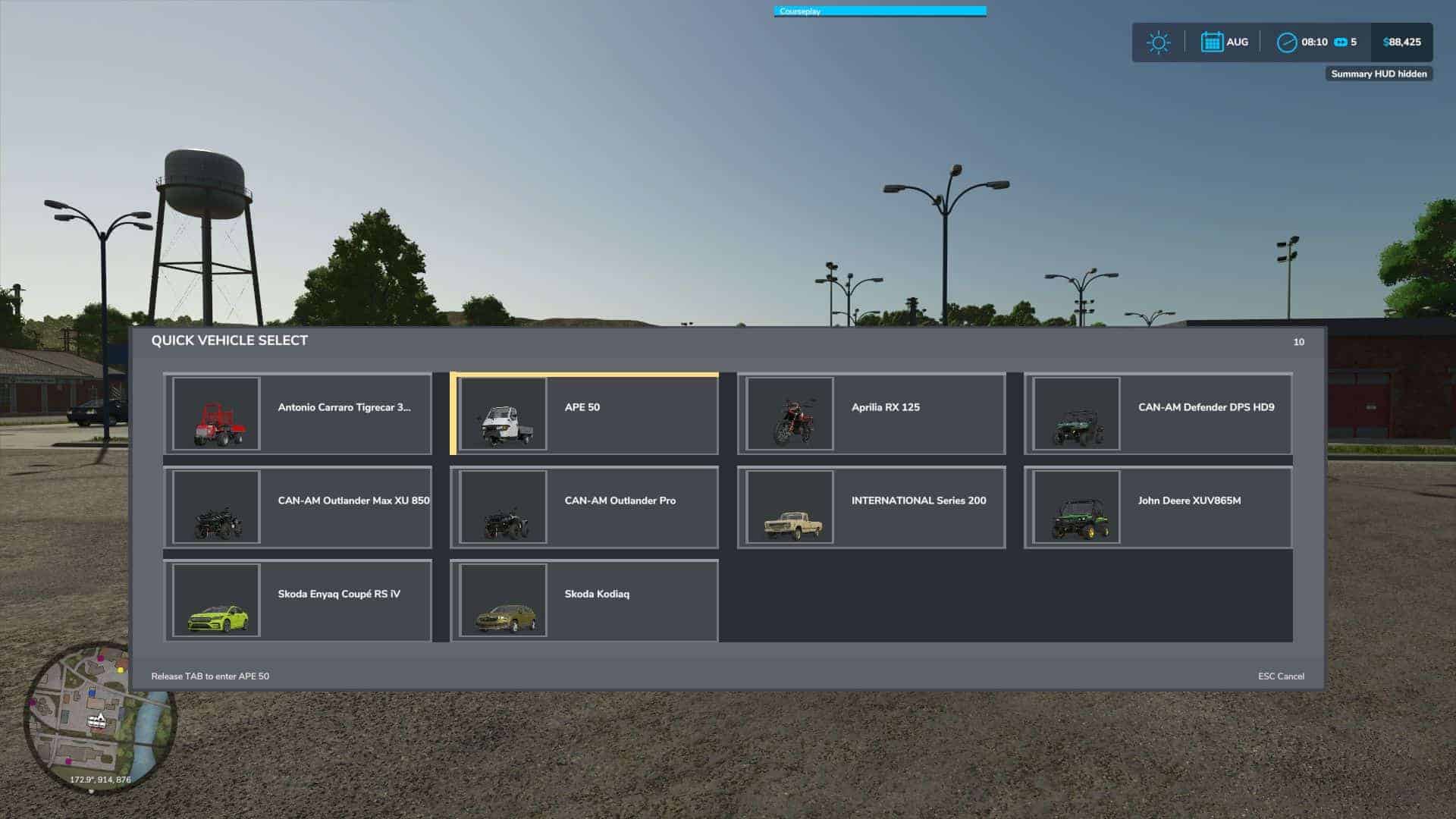 Quick Vehicle Select v1.2.0.3