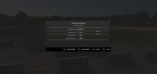 Vehicle Weight Modifier v1.0