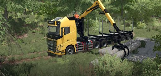 Volvo FH 16 Forestry Z-Crane Semi Pack v1.0