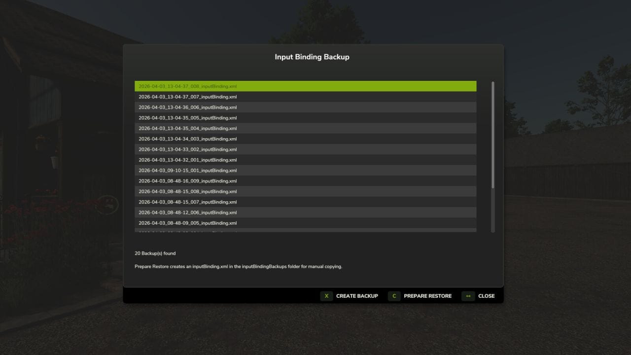 Input Binding Backup v1.0