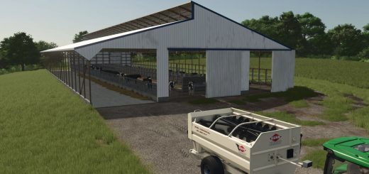 80x190ft Freestall Barn v1.0
