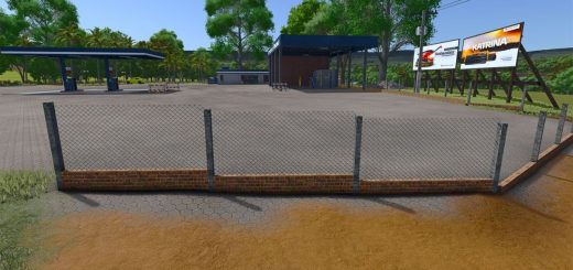 Brick Fence With Wire Mesh v1.0