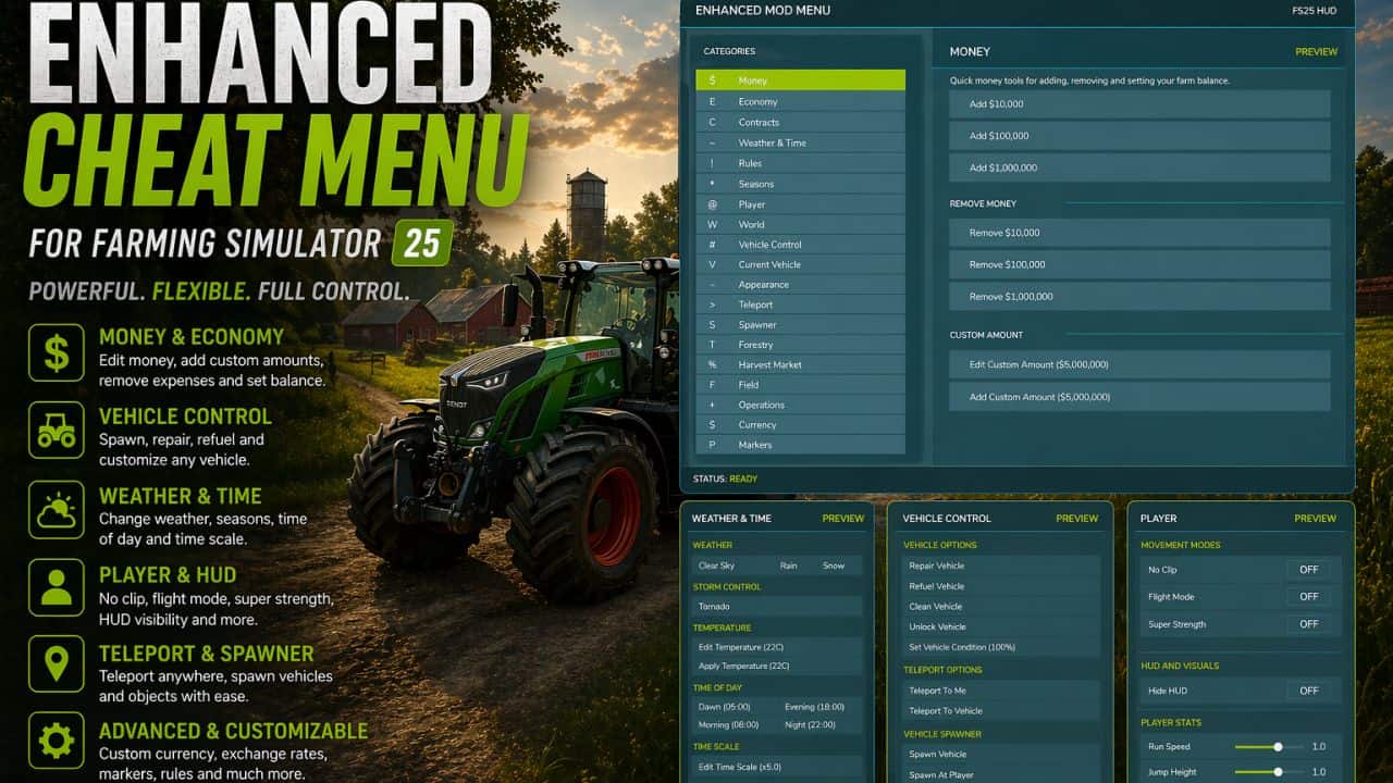 Enhanced Mod / Cheat Menu v1.3