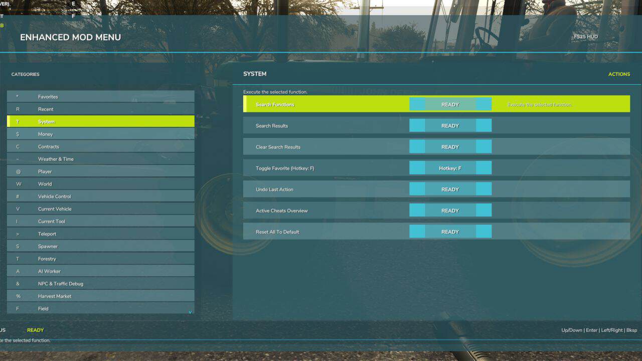 Enhanced Mod / Cheat Menu v1.7