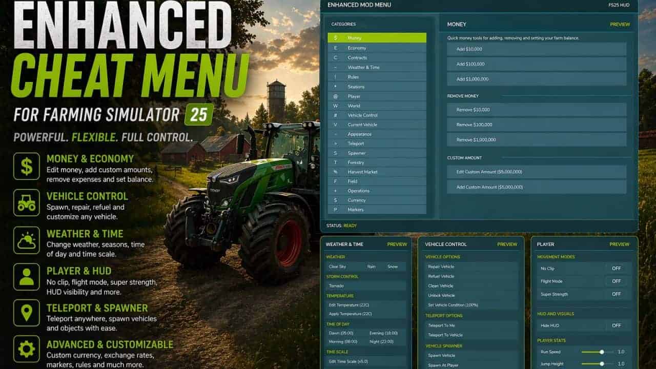 Enhanced Mod / Cheat Menu v1.8