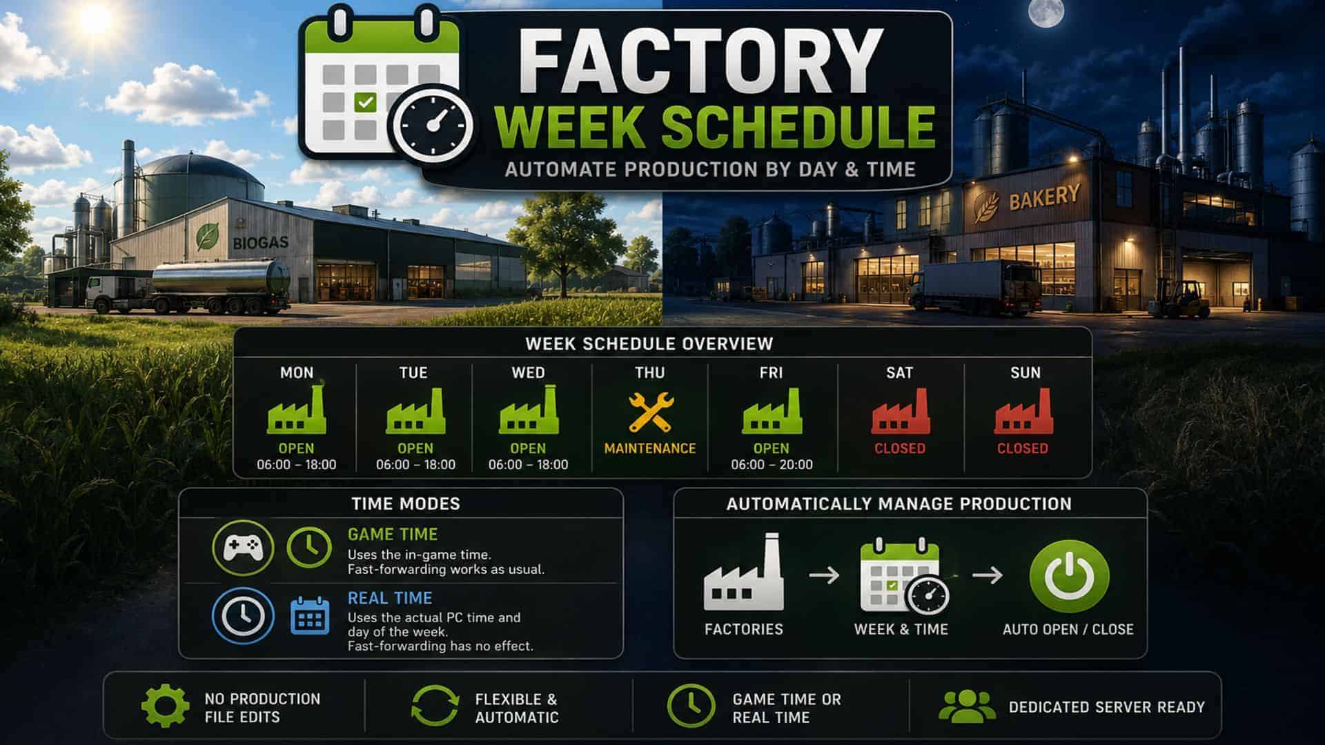 Factory weekly schedule v2.4