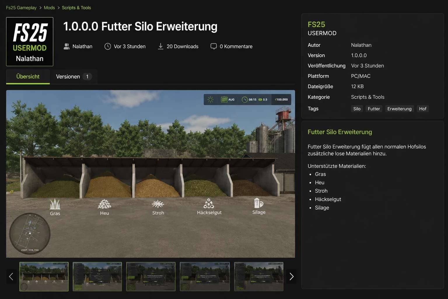 Forage Silo Extension v1.0