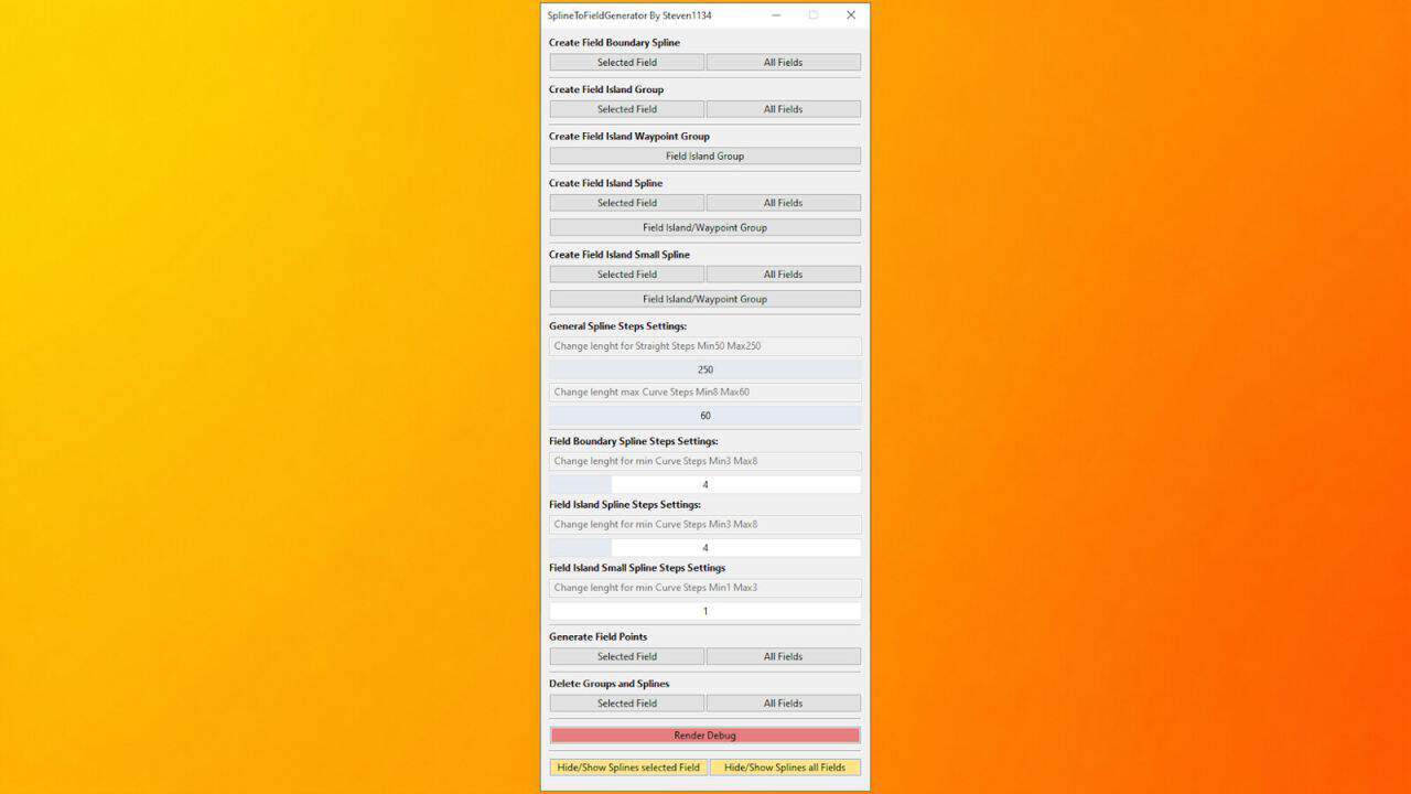 GE10 Script – Spline To Field Generator v1.0