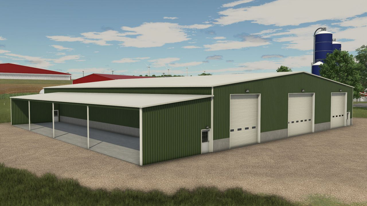 Large Metal Drive Thru Garage v1.0