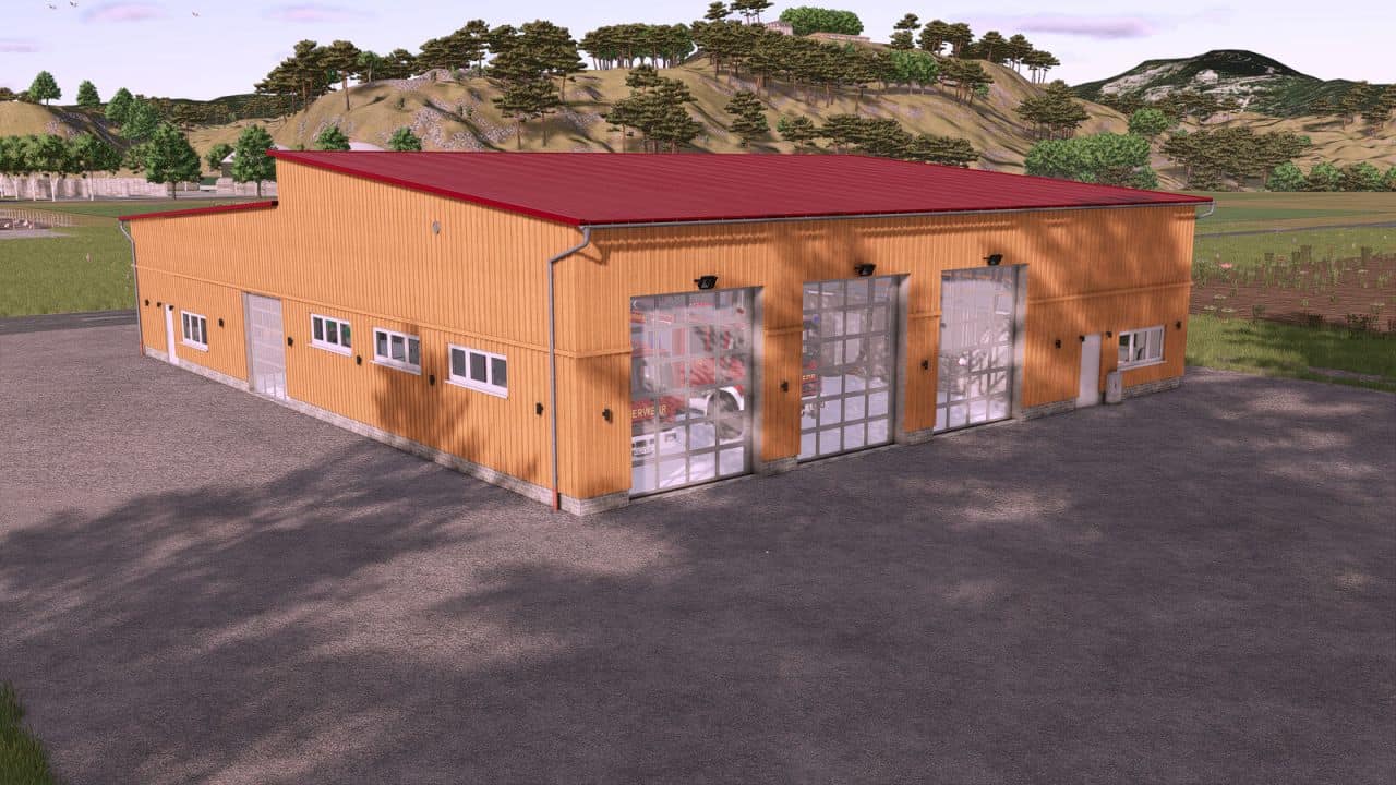Modern German Village Fire Station v1.0