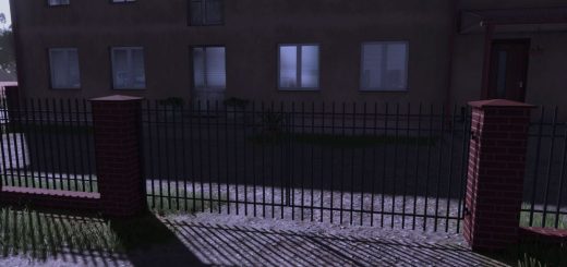 Red Brick And Metal Fence v1.0