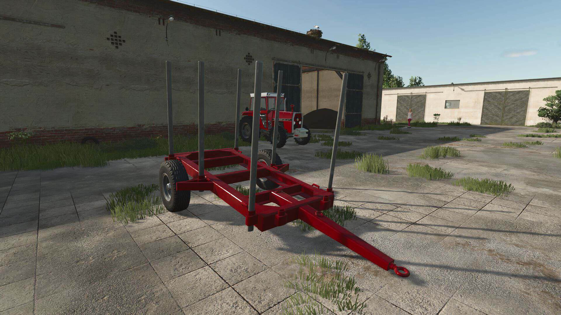 Small log transport trailer v1.0.0.1