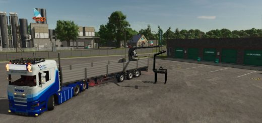Stenen trailer with crane v1.0