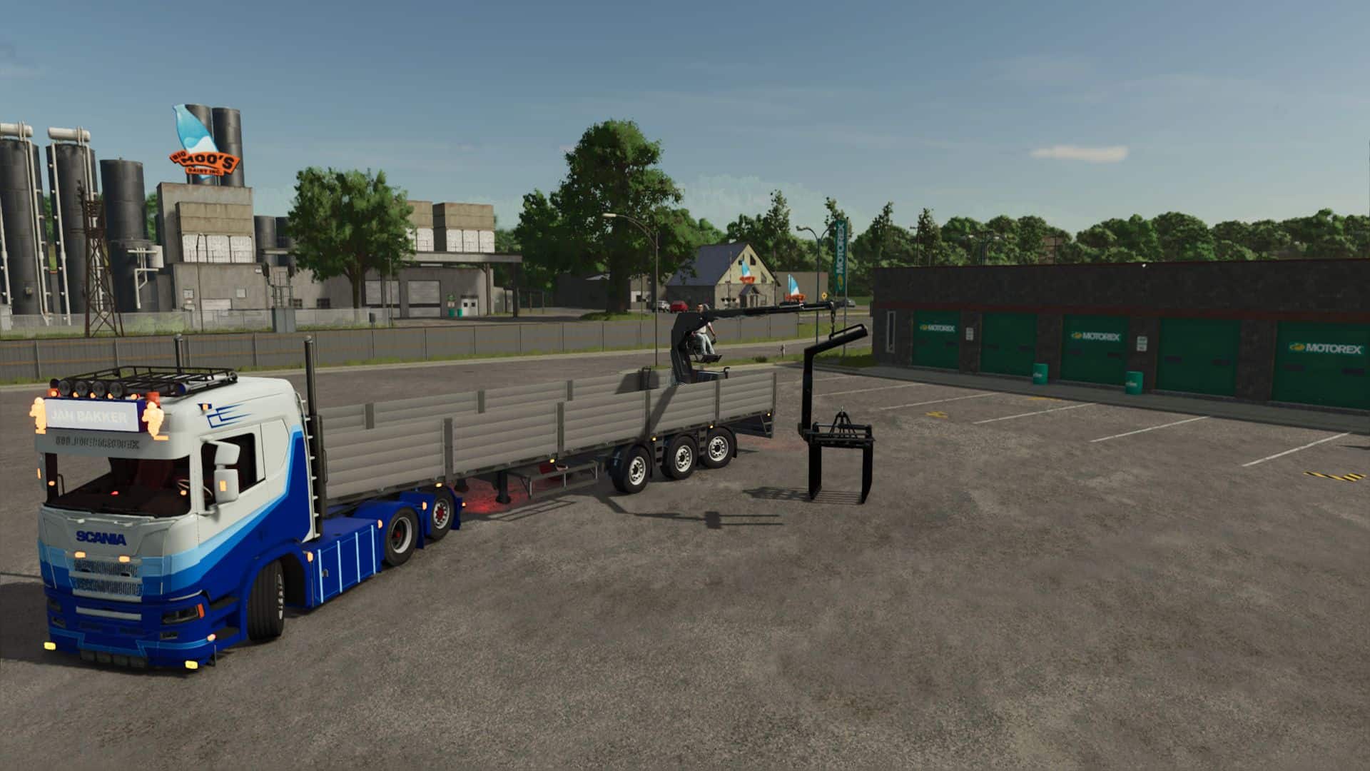 Stenen trailer with crane v1.0