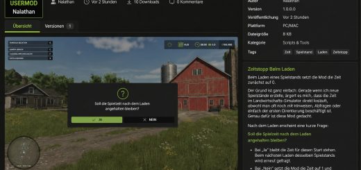 Time Stop On Load v1.0