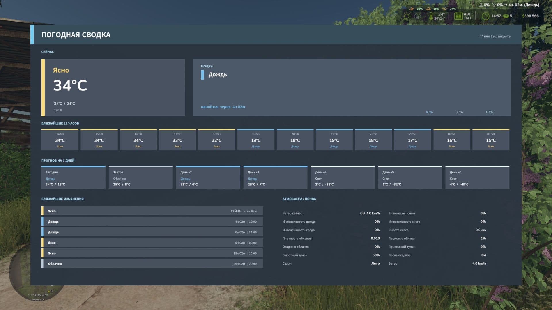 Weather Information HUD v1.0