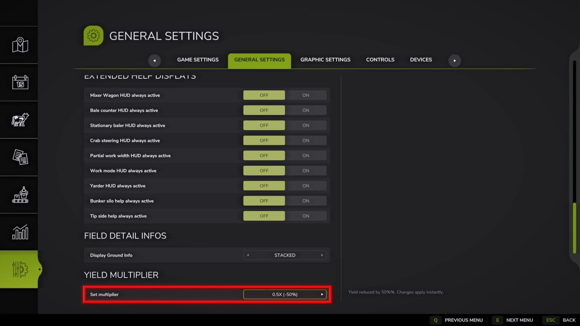 Yield control v1.2