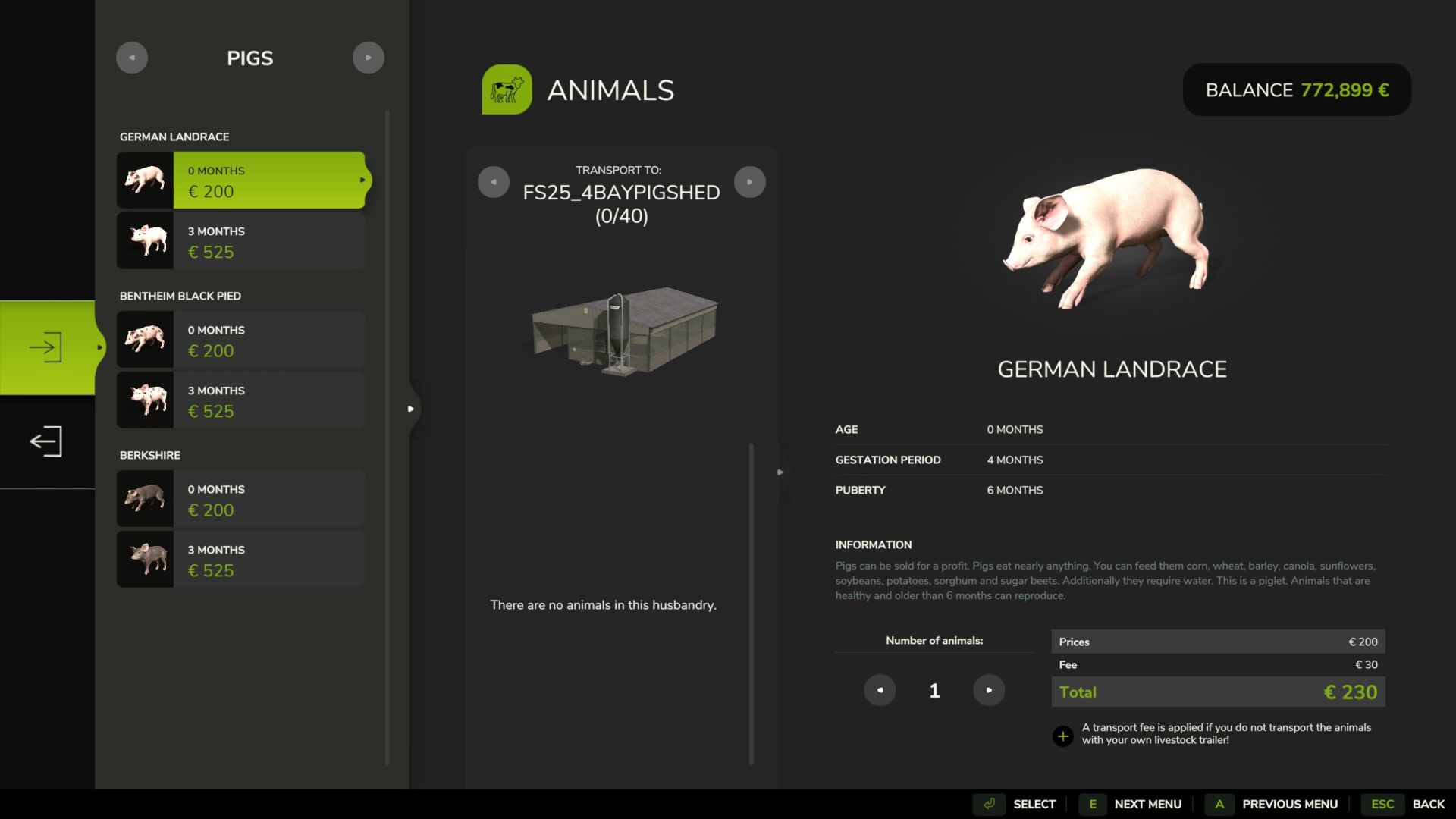 British pigsty with 4 bays v1.0