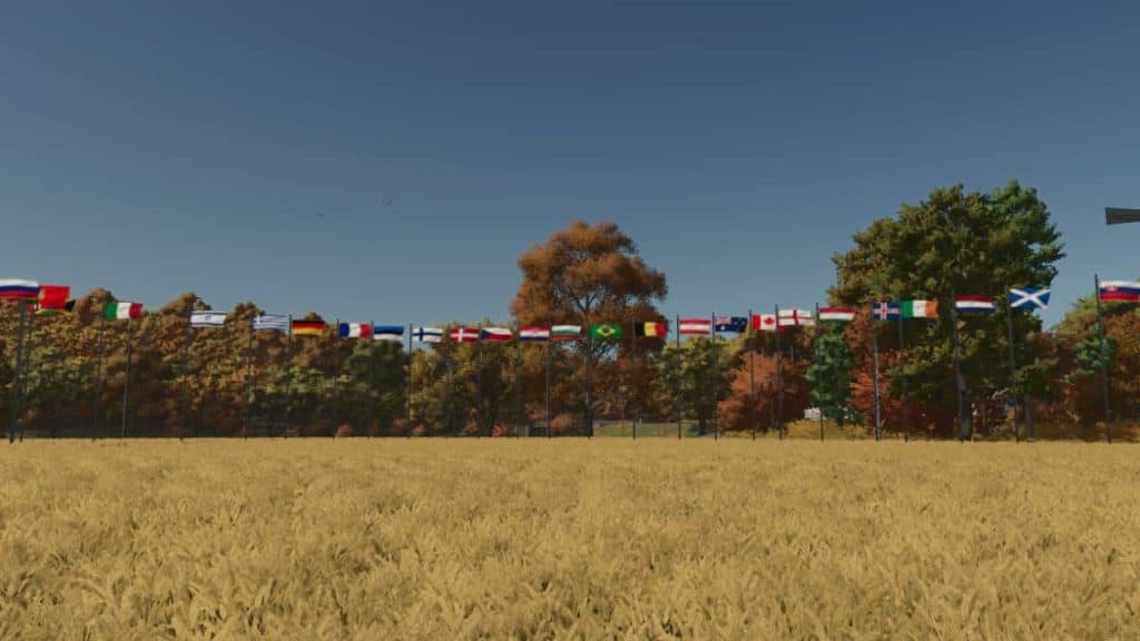 Country Flags Pack v1.0 | FS25 Mod Download