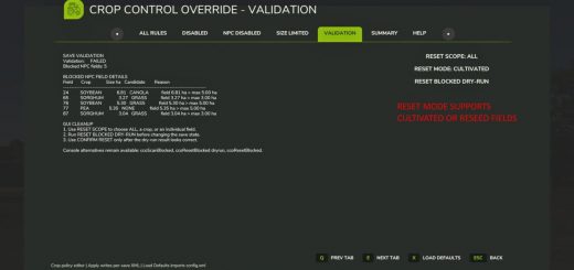 Crop Control Override v2.0