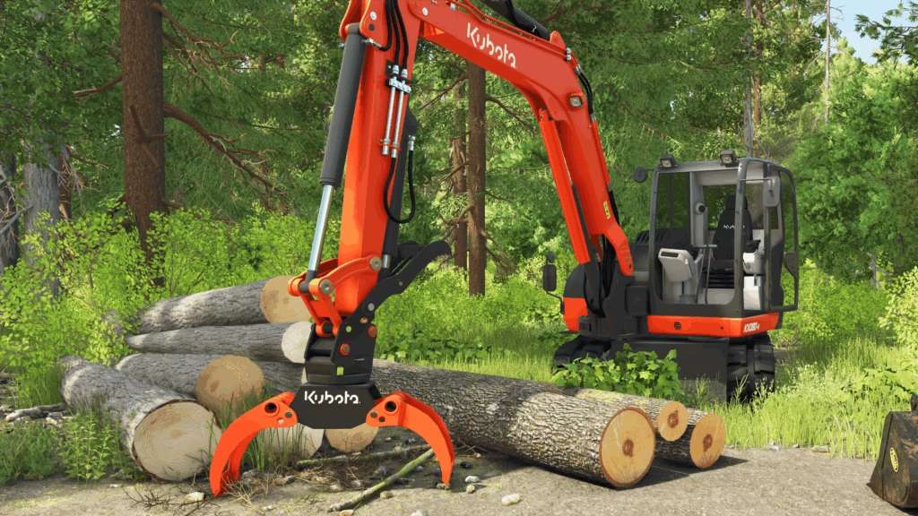 Grapple Saw for Kubota KX080-4 v1.0