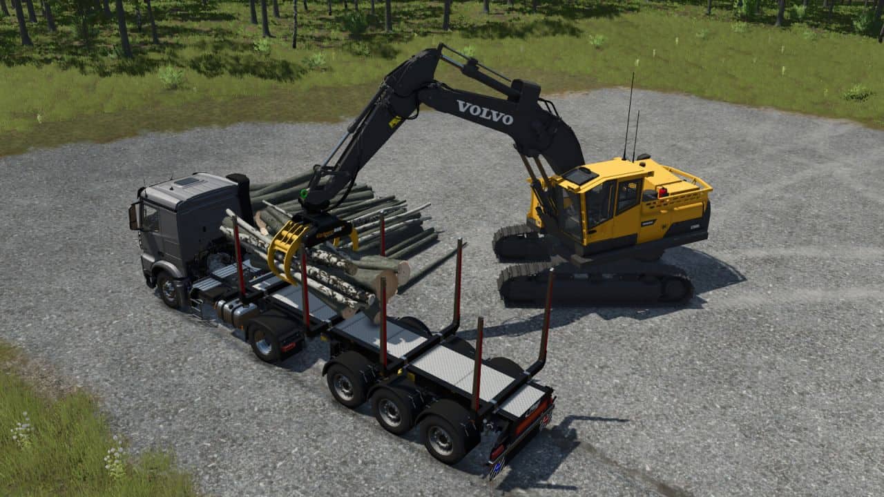 Gripen 080 Grapple For Excavator v1.0