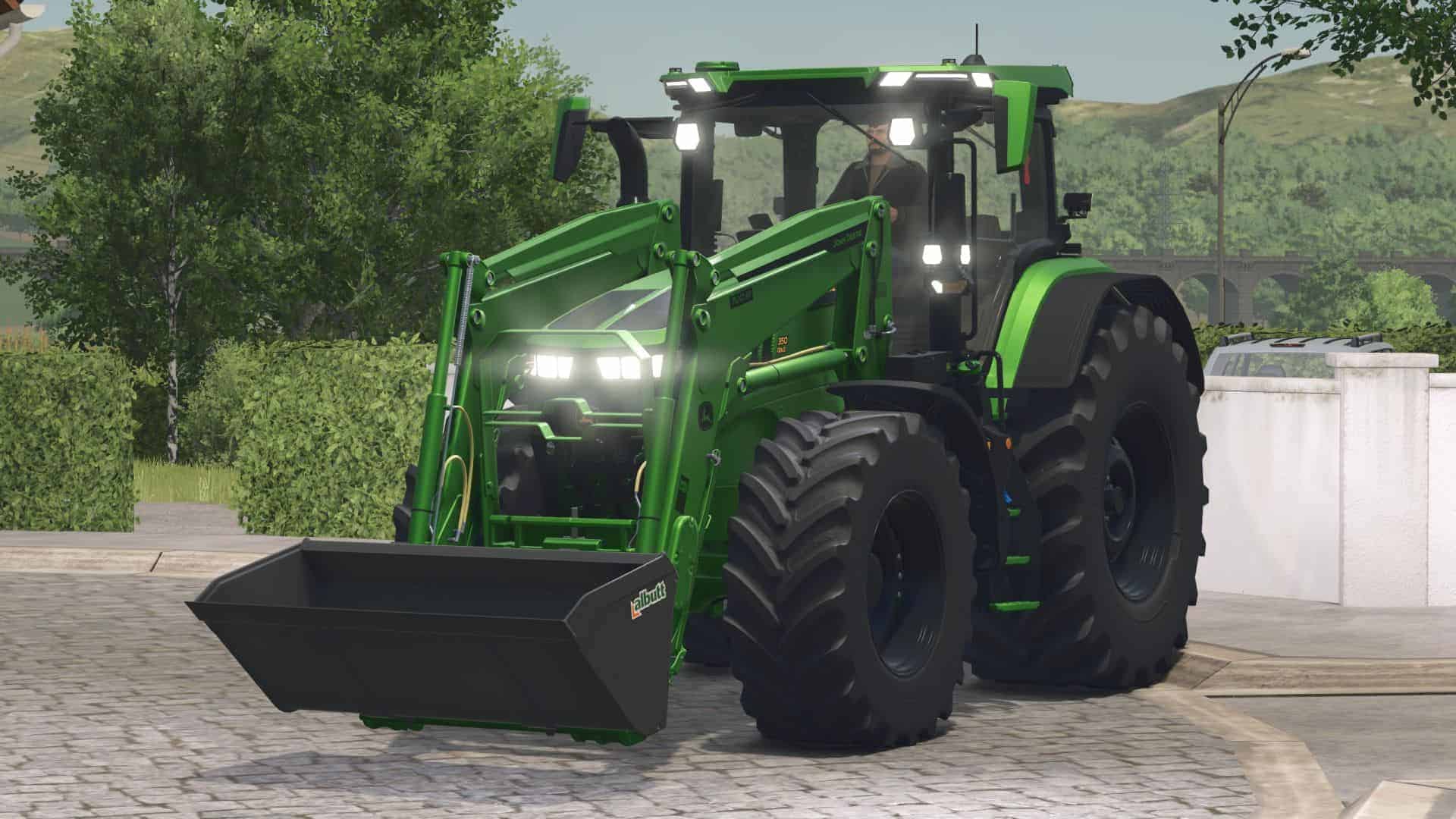 John Deere 7R with front loader v1.0.0.8