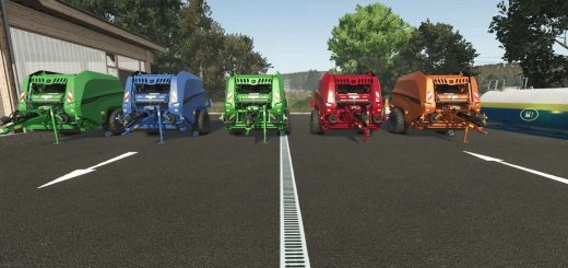 John Deere Ballenpresse V452R in Multicolor v1.1
