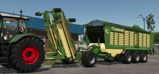 Krone Trailed Windrower v1.0