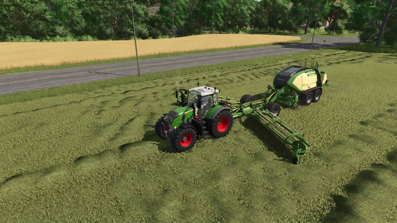 Krone Trailed Windrower v1.0