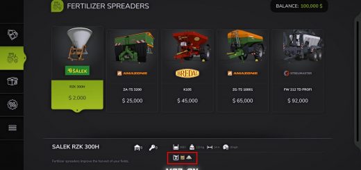 Lime support for fertilizer spreaders v1.0