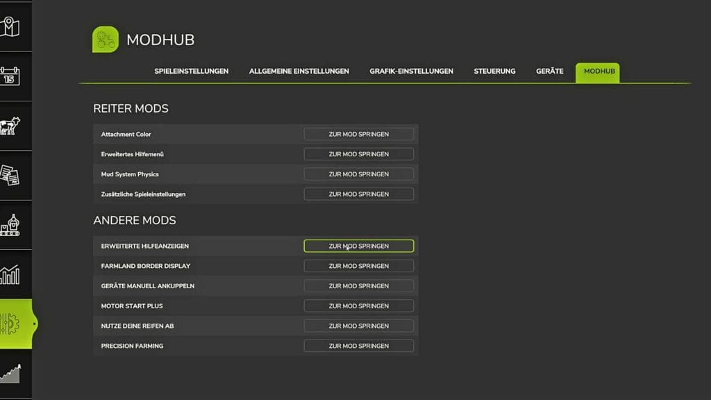 Mod Settings Hub V2.0 | FS25 Mod Download
