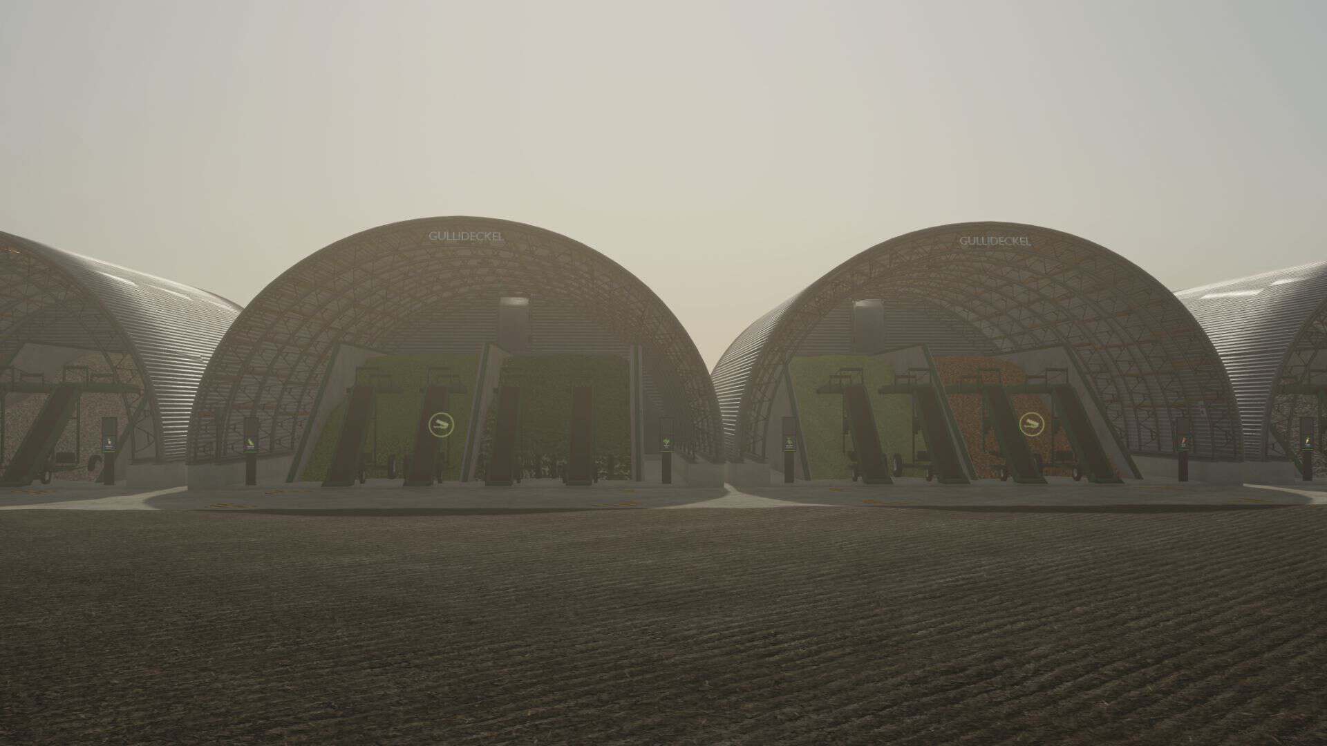 Modern silo with digital screen v1.0