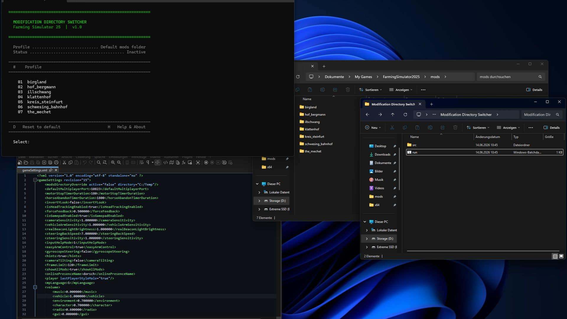 Modification Directory Switcher v1.0