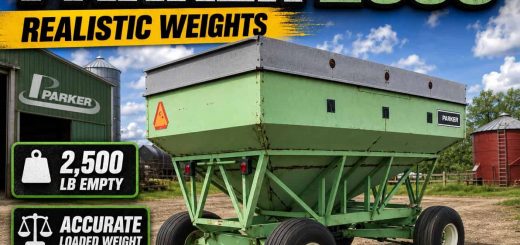 Parker 2500 gravity wagon weight correction v1.0