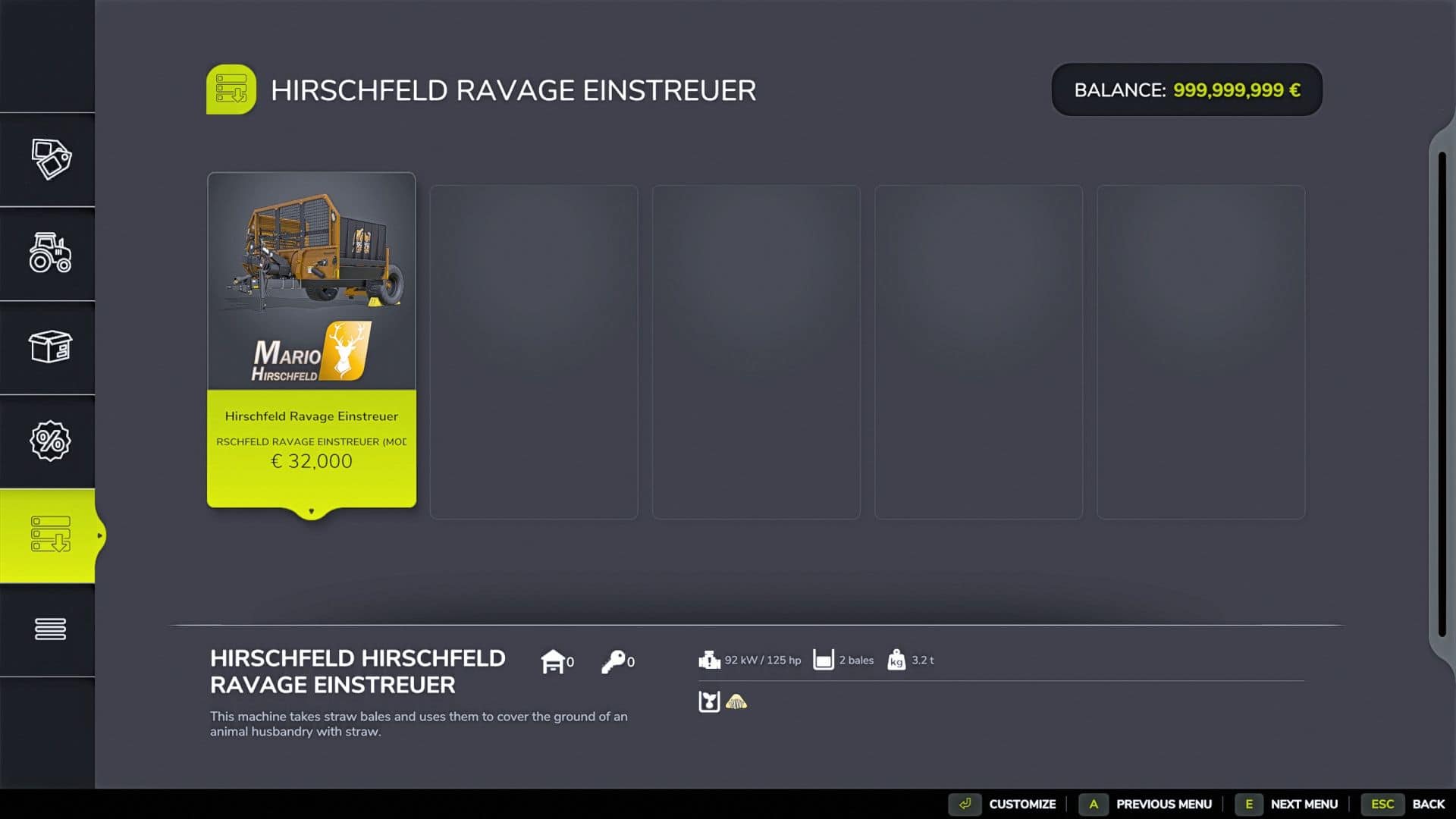 Preader from Elmer – Hirschfeld Edition with automatic bale pickup v1.0.0.1