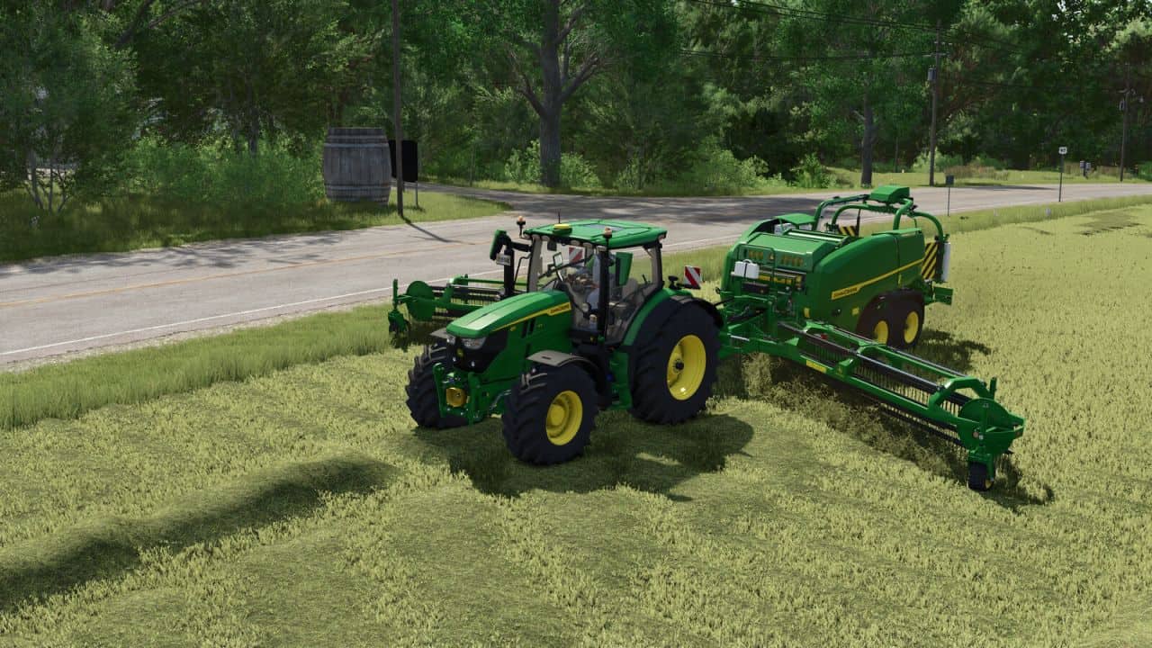 Round Balers Pack With Windrower v1.0