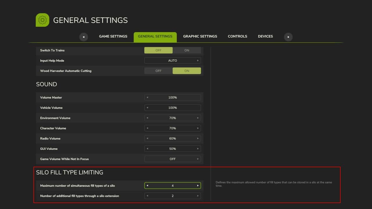 Silo Filltype Limiting v1.1