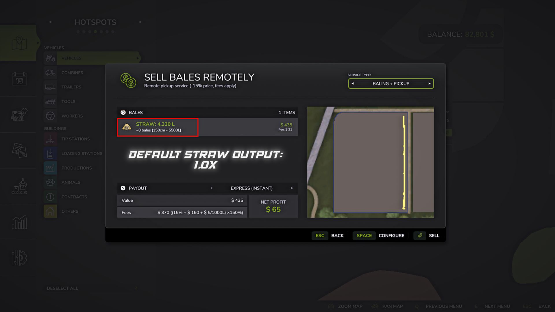 Straw output control v1.1