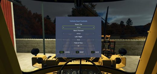 Vehicle Seat Controls v1.0