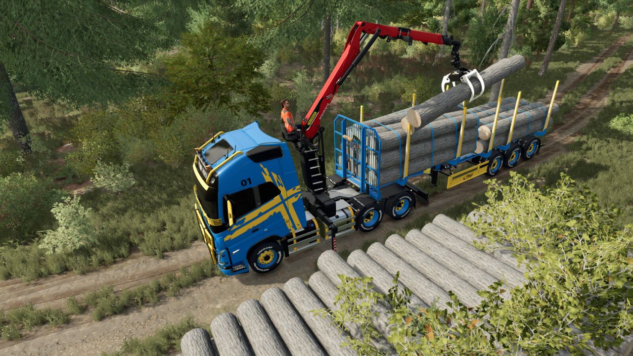 Volvo FH 16 Forestry Z-Crane Semi Pack v1.0.0.1