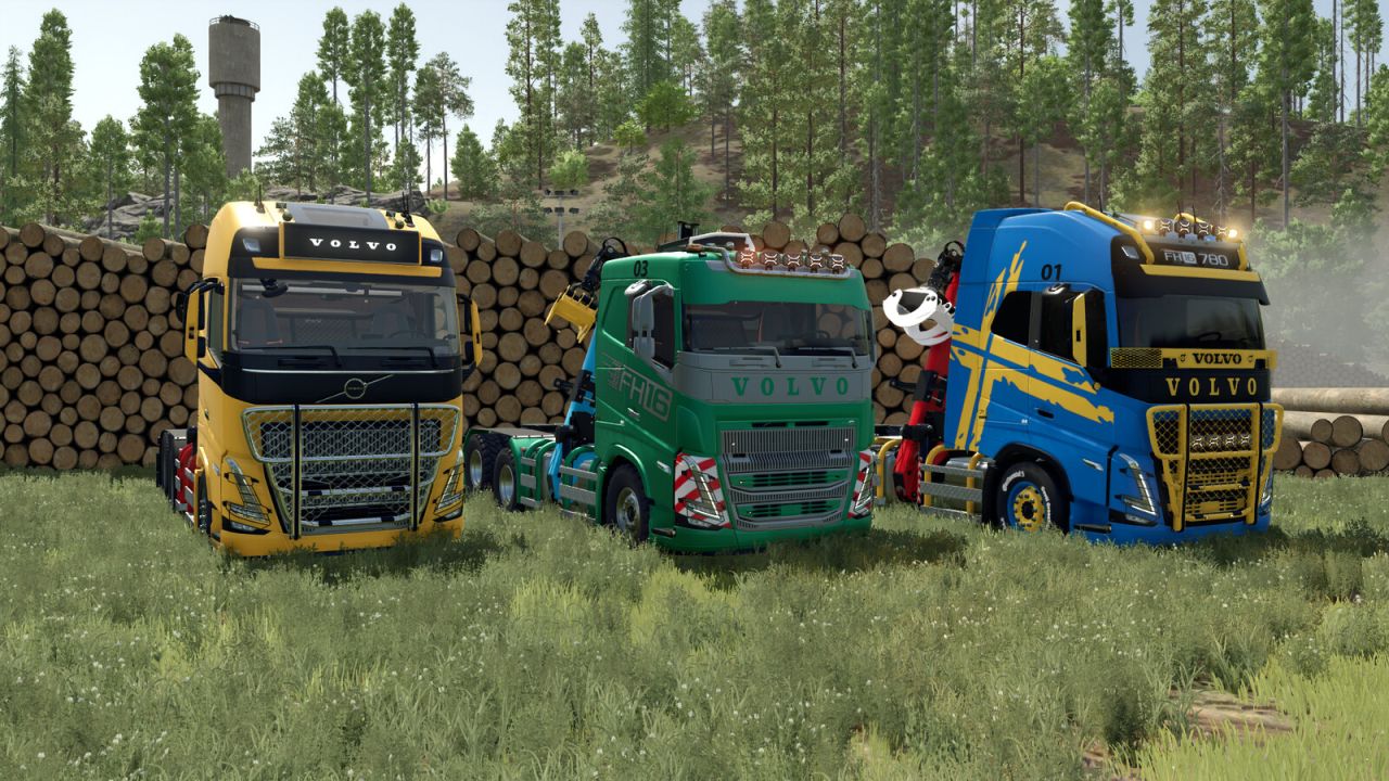 Volvo FH 16 Forestry Z-Crane Semi Pack v1.0.0.3