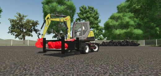 Wacker Neuson EW100 and Martin & Steelwrist Bucket Pack v1.0
