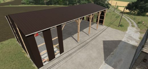 Wooden agricultural garage-workshop v1.0