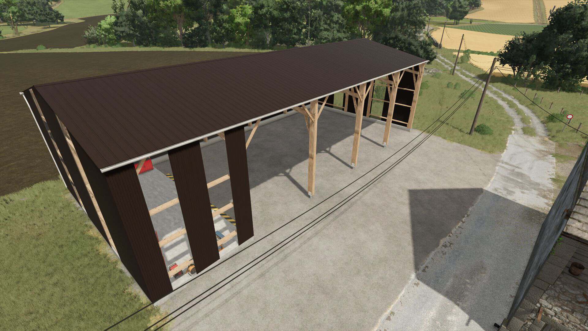 Wooden agricultural garage-workshop v1.0