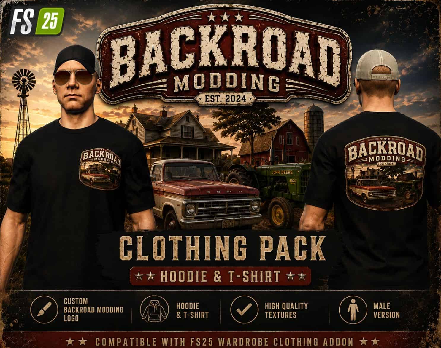 Backroad Modding clothing pack male v1.0