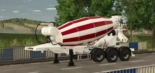 Concrete mixer semi-trailer v1.0