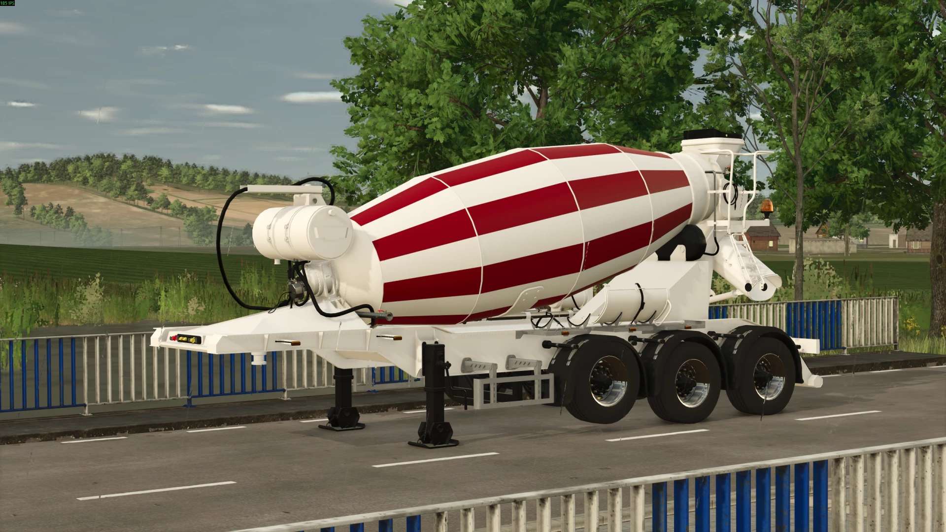 Concrete mixer semi-trailer v1.0