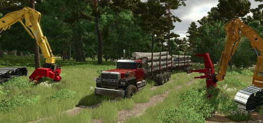 Ford LTL 9000 log truck with trailer BETA v1.0