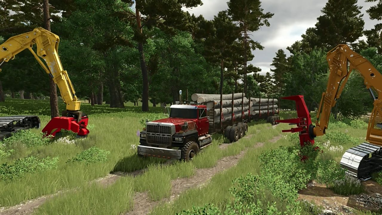 Ford LTL 9000 log truck with trailer BETA v1.0
